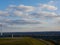 View to the still very industrial Ruhr area in Germany  from the Hoheward coal dump. A popular excursion destination