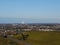 View to the still very industrial Ruhr area in Germany  from the Hoheward coal heap. A popular excursion destination