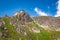 View to the top of Kasprowy Wierch in Tatra mountains