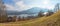 View to tourist resort Rottach-Egern from Leeberg hill upper bavaria in February, lake Tegernsee destination