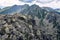 View to Tri kopy peak from Placlive in Western Tatras mountains in Slovakia, Eastern Europe