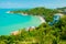 View to the tropical Samrong Beach, Koh Samui, Thailand