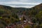 View to the village Stolberg at the Harz