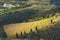 View to the vineyards of Vermillion Coast, Catalonia, France