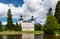 A view to Vrchlabi Castle from the pond, Czech Republic