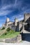 View to the walls of the Carcassonne town.