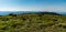 View to west from Keprnik hill summit in Jeseniky mountains in Czech republic