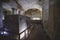 View to the White Stone Sarcophagus inside the Ancient Egyptian Tomb of the Valley of the Kings in Luxor