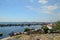 View to YenikapÃ„Â± Ferry Terminal. A lot of different ships park there.