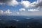 View from the Toaca peak in Romania Carpathians