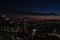 View From TOCHO Tokyo Metropolitan Government Building over Tokyo at Night with Mt. Fuji in the Back and Shinjuko Park Tower