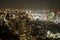 View of Tokyo downtown at night