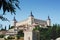 View of Toledo Castle, old town in Spain. Retro, vintage photo style