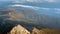 A view from the top of the Agion Oros Athos Mountain in Greece, Halkidiki