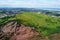 View from the top of Arthurs Seat in Edinburgh.