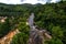 the view from the top of the bathing picnic spot of the Kenerong river in Kuala Krai Kelantan