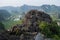 View from Top of Bich Pagoda with Lime Stone Landscape, Vietnam