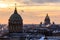 View from the top of the City Duma tower in Saint-Petersburg