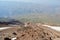 View from top on Damavand slops near 5000 m , Iran