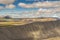 View from top of hverfjall volcano - Iceland.