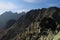 View from top of Jahnaci stit peak in High Tatras