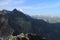 View from top of Jahnaci stit peak in High Tatras