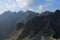 View from top of Jahnaci stit peak in High Tatras