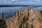 View from the top of Lena Pillars National Park