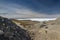 View from a top of the moraine by the greenlandic ice cap at Point 660, Kangerlussuaq, Greenland