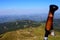 The view from the top of Mount Cimone on the Tuscan-Emilian Apennines in the province of Modena