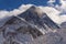 View of top of Mount Everest from Kala Patthar