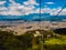 View from the top of the mountain and a cable car-Enhanced