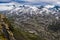 View from the top of the mountain Dalsnibba. Norway