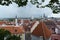 The view from the top of the old Baltic city roofs