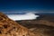 View from the top of the peak of Mount Teide