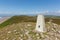 View from the top of Rhossili Down The Gower Wales UK with trig point