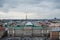 View on the top of the roofs of Saint Petersburg.