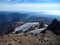 View from the top of sierra nevado ridge in chile