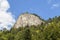 View on top Sokolica in Pieniny Mountains from boat rafting, P