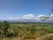 View from top of the Tatung mountain, with various of vegetative and agricultural land