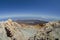 View from the top of Teide volcano, the highest Spanish mountain