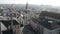 View from top of Town hall at Marienplatz to Viktualienmarkt. People walking around