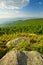 View from the top of Vtacnik mountain during summer sunset