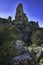 View of Torcal de Antequera in Malaga, Spain, impressive karst landscape of unusual limestones landforms