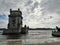 View of the Torre of Belem and tajo river-Lisboa-Portugal