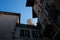 The view at Torre dei Lamberti from a street, Verona, Italy - Image