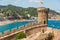 View of Tossa de Mar village from ancient castle