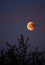 View of Total Lunar Eclipse bloodmoon on July 28 2018 in Germany
