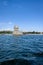 View from a tour boat over Belem tower in Lisbon