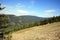 View from the tourist attraction observation deck Stezka v oblacich or Sky Walk In the Czech village of Dolni Morava.